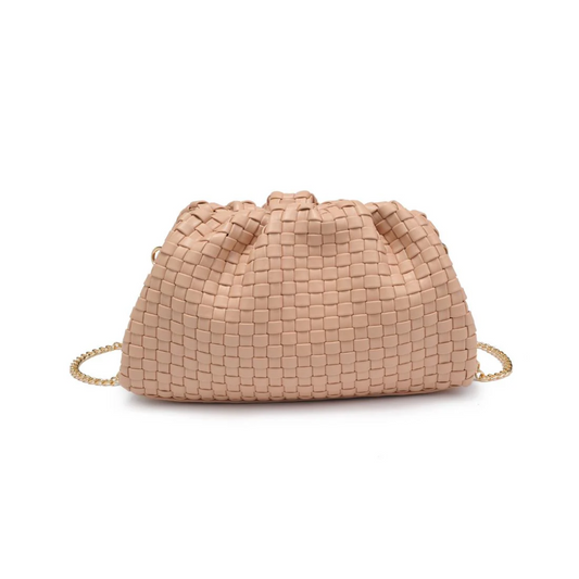TATE WOVEN CLUTCH NATURAL