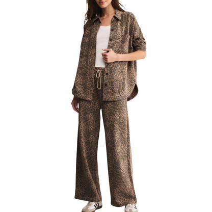 ALL DAY LEOPARD JACKET DESERT TAN
