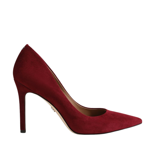 HAZEL PUMP FRENCH MERLOT SUEDE