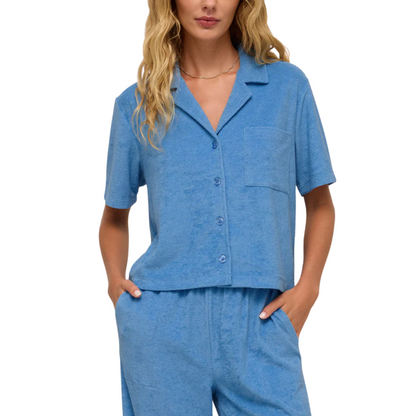 RESORT LOOP TERRY TOP SALTY BLUE
