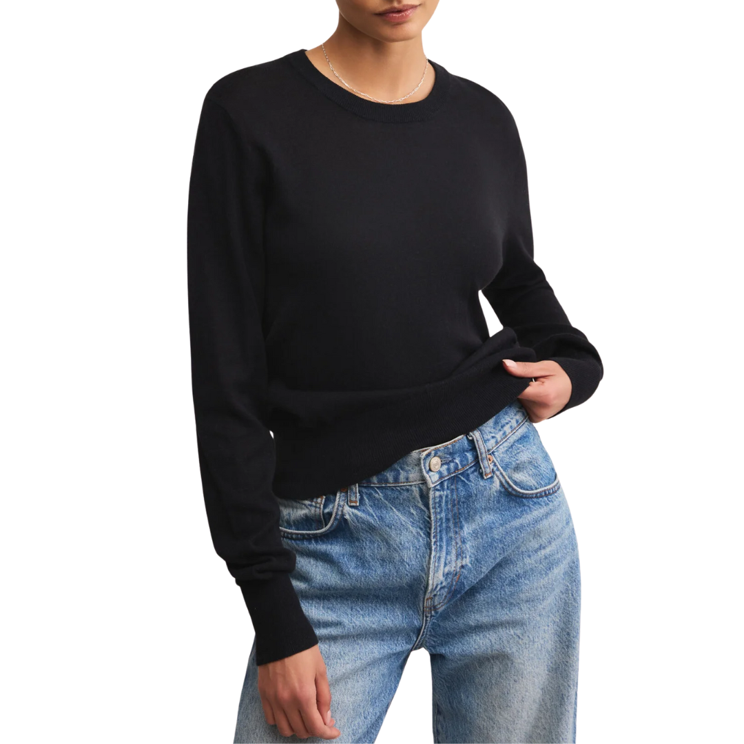 THE PERFECT LAYER SWEATER BLACK