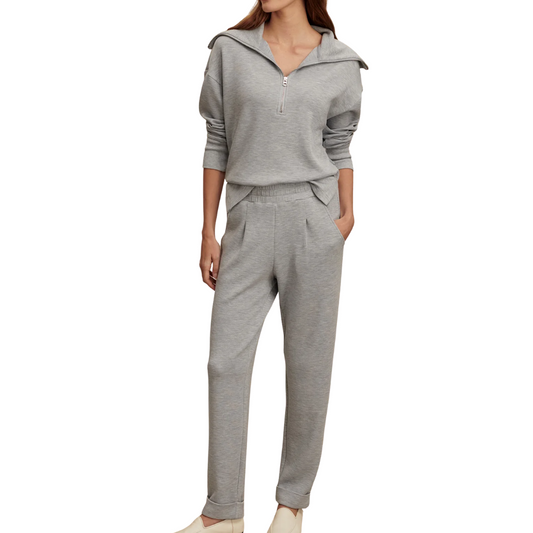 THE ROLLED CUFF PANT 25" MID BLUE MARL