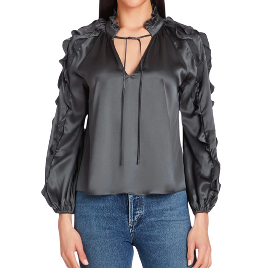 CLAUDINE SILK TOP ZINC