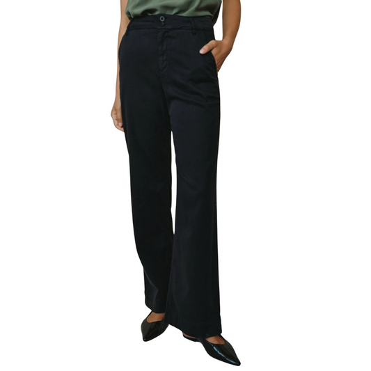 SYDNEY WIDE LEG PANT VINTAGE BLACK