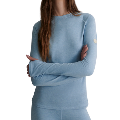 ALWAYS WARM CREW NECK TOP BLUE