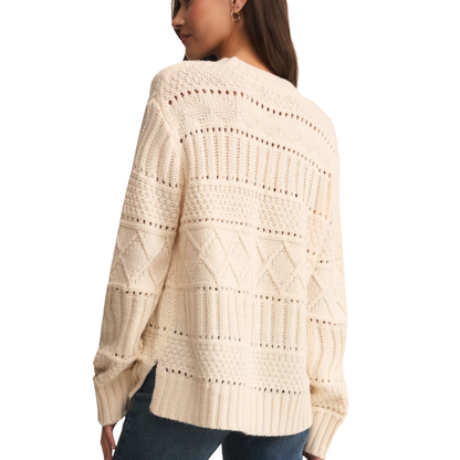 CENTO CABLE SWEATER WARM WHITE