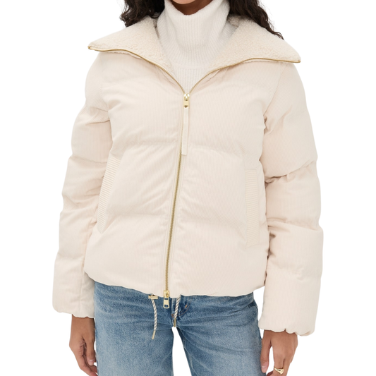 BRACKLEY CORD PUFFER JACKET BIRCH
