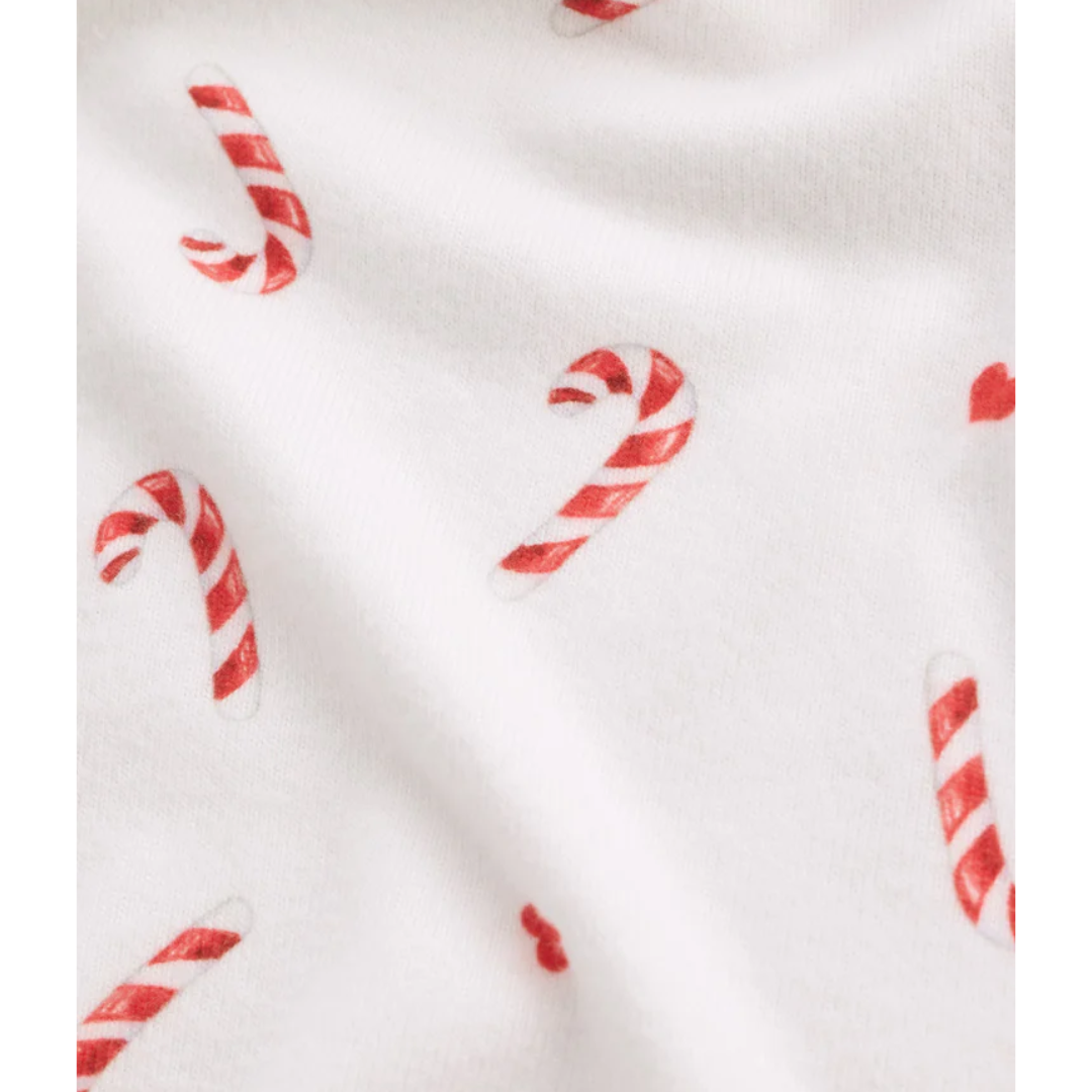 COZY CANDY CANE SET WHITE