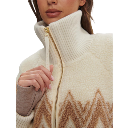 HENDRICK HALF ZIP SHERPA EGRET