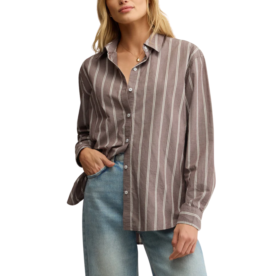 SEAPORT STRIPED POPLIN SHIRT