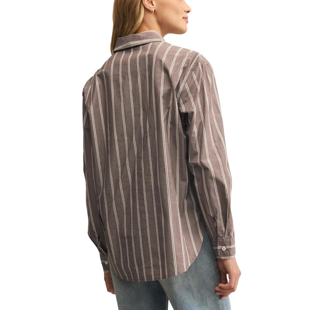 SEAPORT STRIPED POPLIN SHIRT