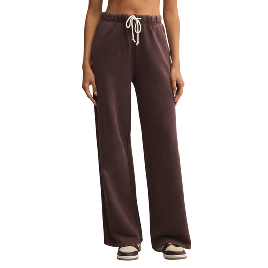 HUNTER KNIT PANT CHOCOLATE  CHERRY