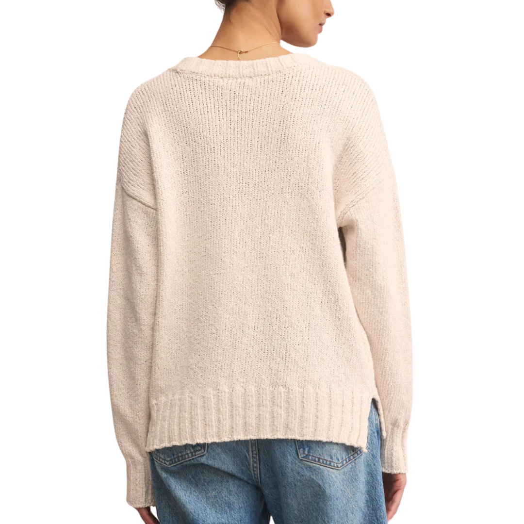 BECK TEXTURED SWEATER CRYSTAL