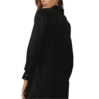 CLEAN FRONT PULLOVER BLACK