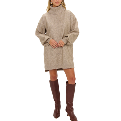 CHESTER SWEATER DRESS OATMEAL