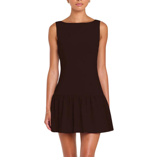 KATINA SKORT ROMPER COCOA