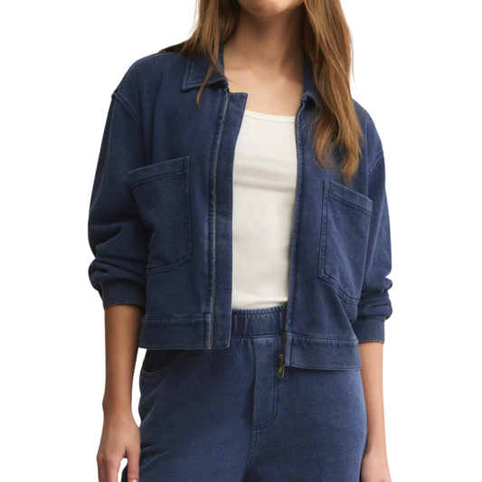 HERITAGE KNIT DENIM JACKET INDIGO