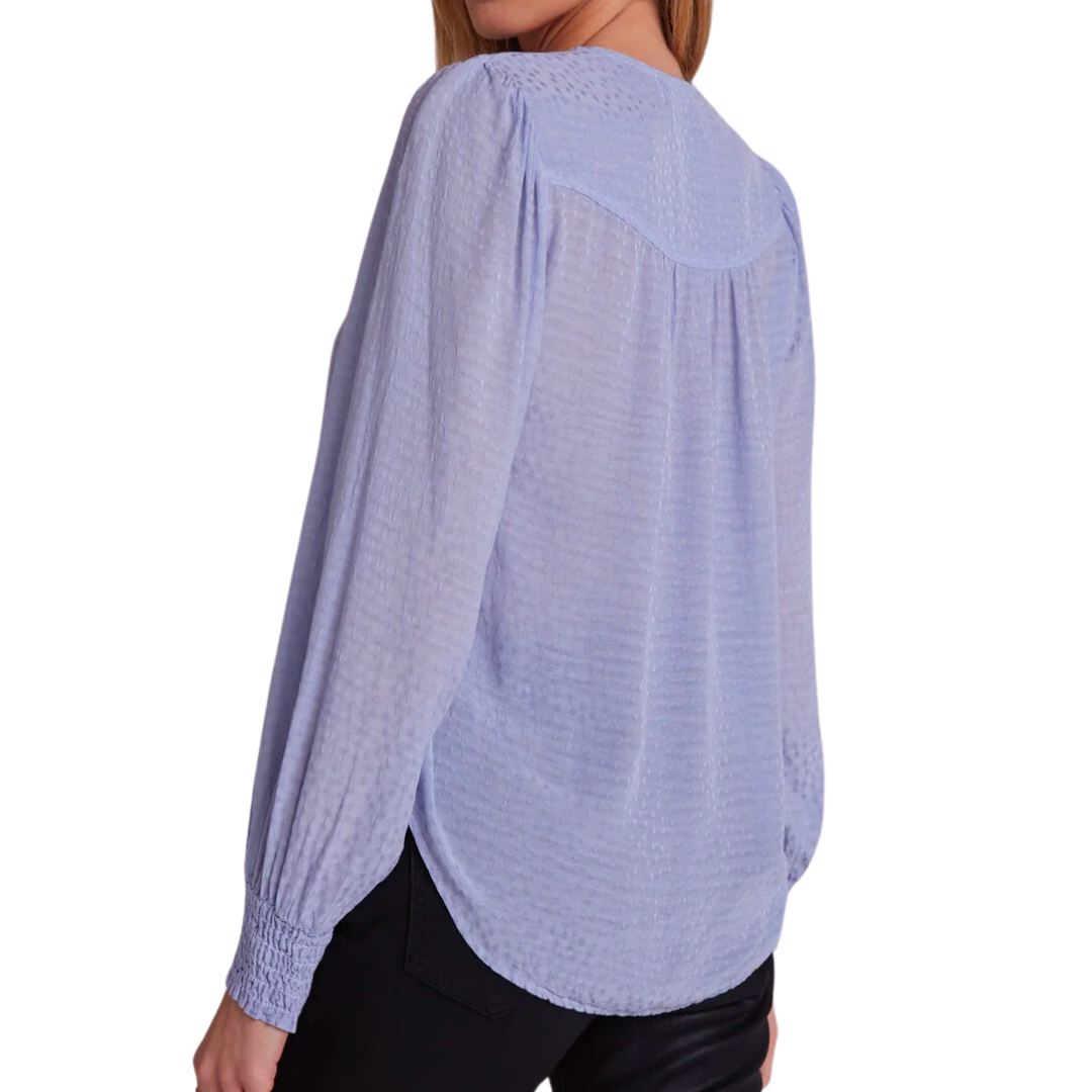 SMOCKED CUFF BUTTON DOWN ICY PERI