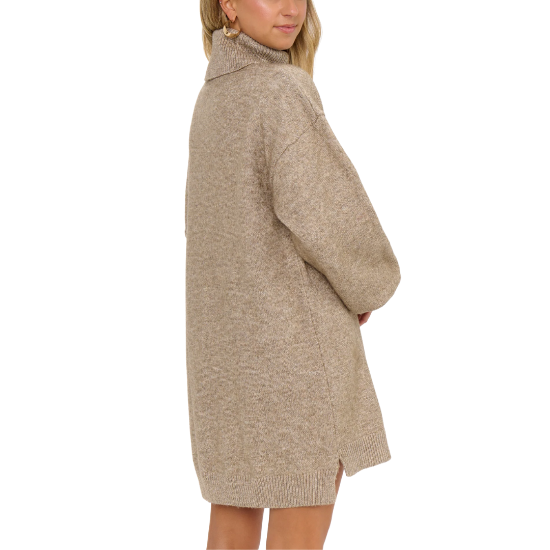 CHESTER SWEATER DRESS OATMEAL