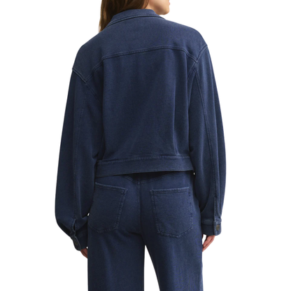 HERITAGE KNIT DENIM JACKET INDIGO