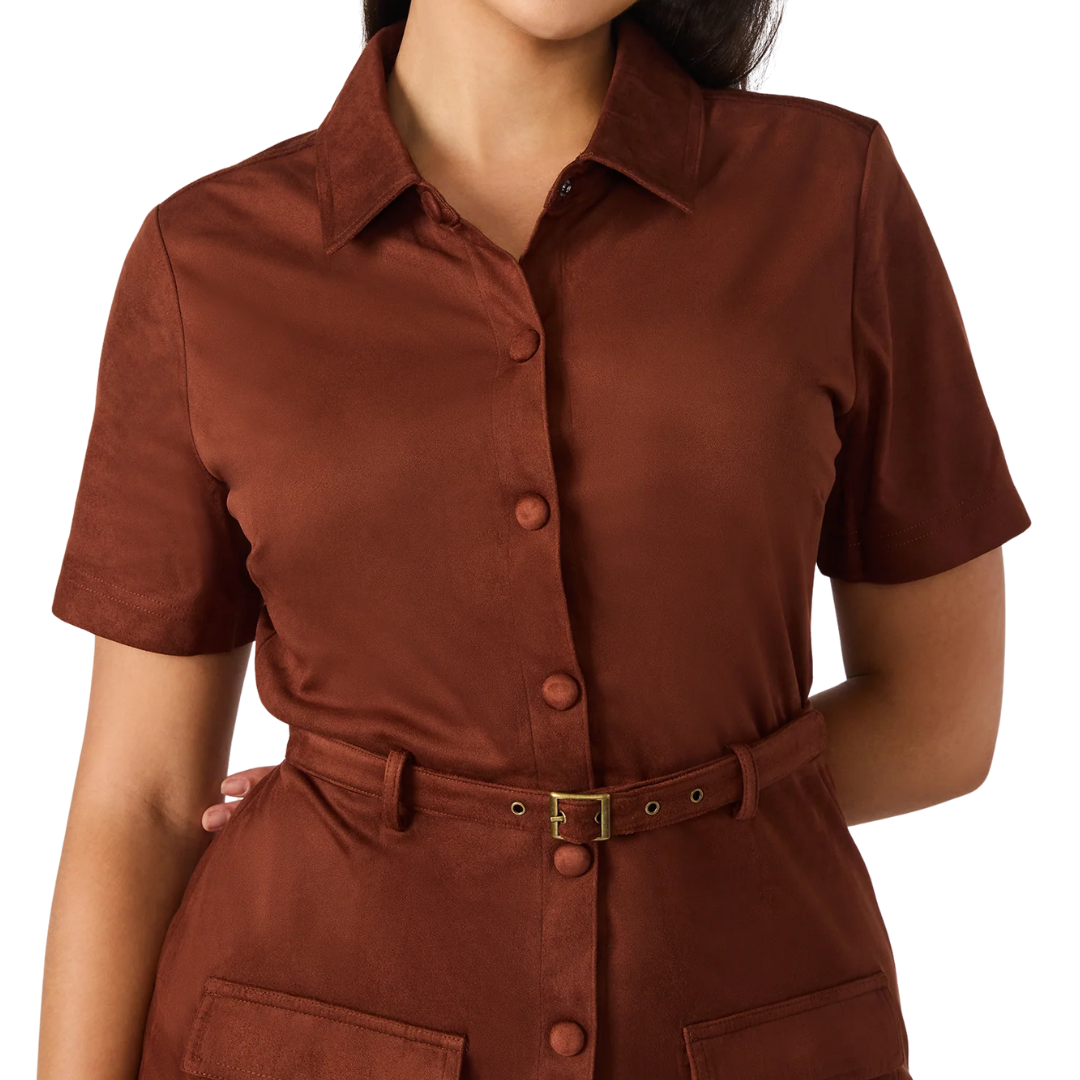 JOLIANA DRESS DARK FIG