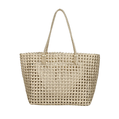 MARNI WOVEN TOTE PLATINUM