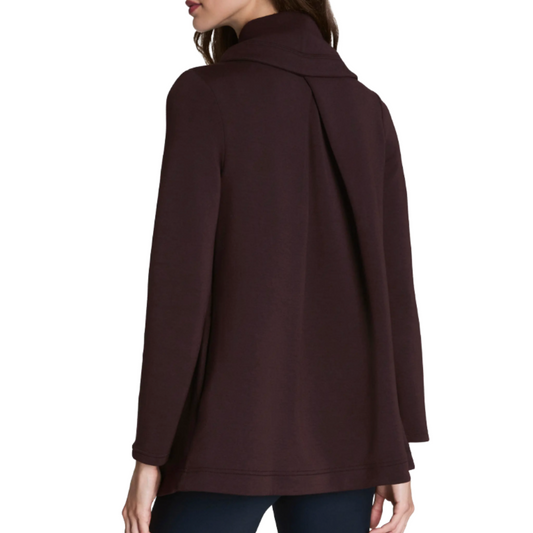 AIRESSENTIALS OPEN WRAP CARDIGAN TRUFFLE