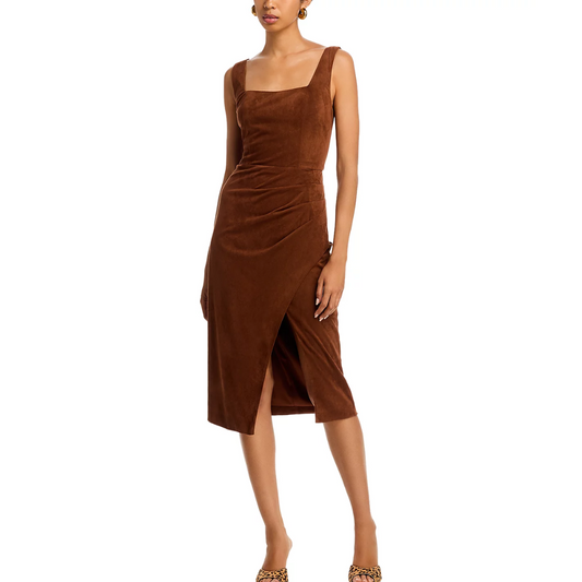 MILO DRESS CHICORY COFFEE