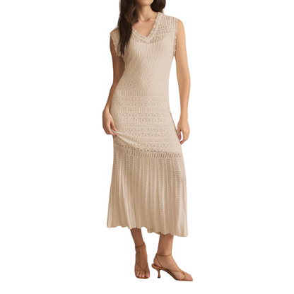 MARSELLA CROCHET MIDI DRESS