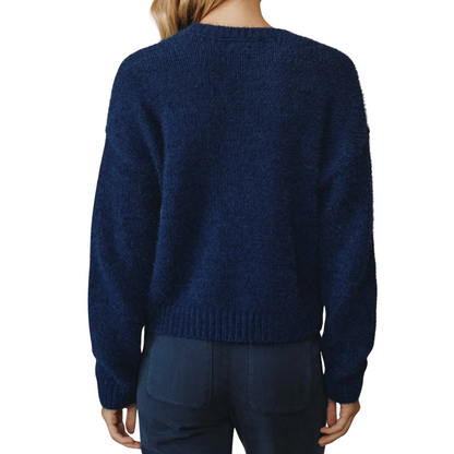 DROP SHOULDER SWEATER ECLIPSE BLUE