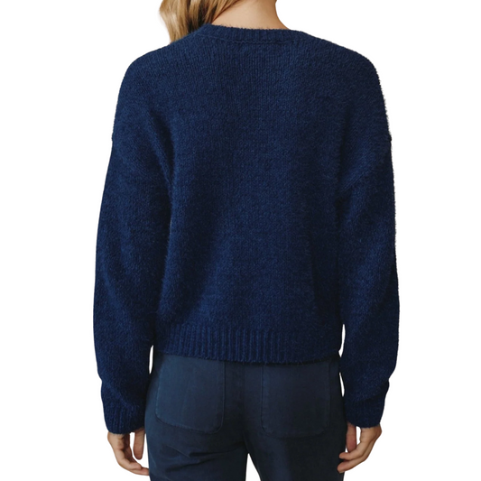 DROP SHOULDER SWEATER ECLIPSE BLUE