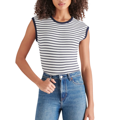 AUBREE BODYSUIT DARK BLUE STRIPE