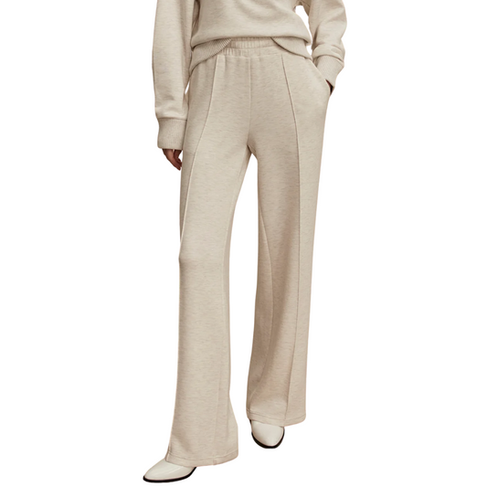 WIDE LEG PANT 28" IVORY MARL