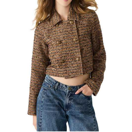 AVIE JACKET BROWN PLAID