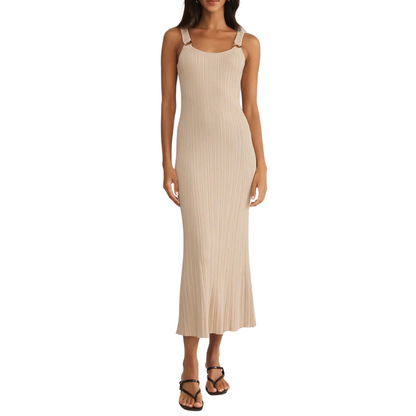 SALINAS MIDI DRESS SANDSHELL