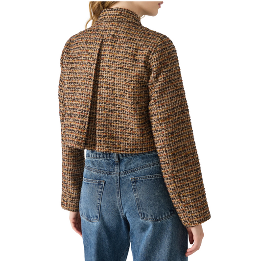 AVIE JACKET BROWN PLAID
