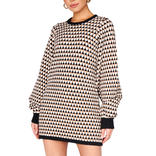 MARION SWEATER DRESS BLACK