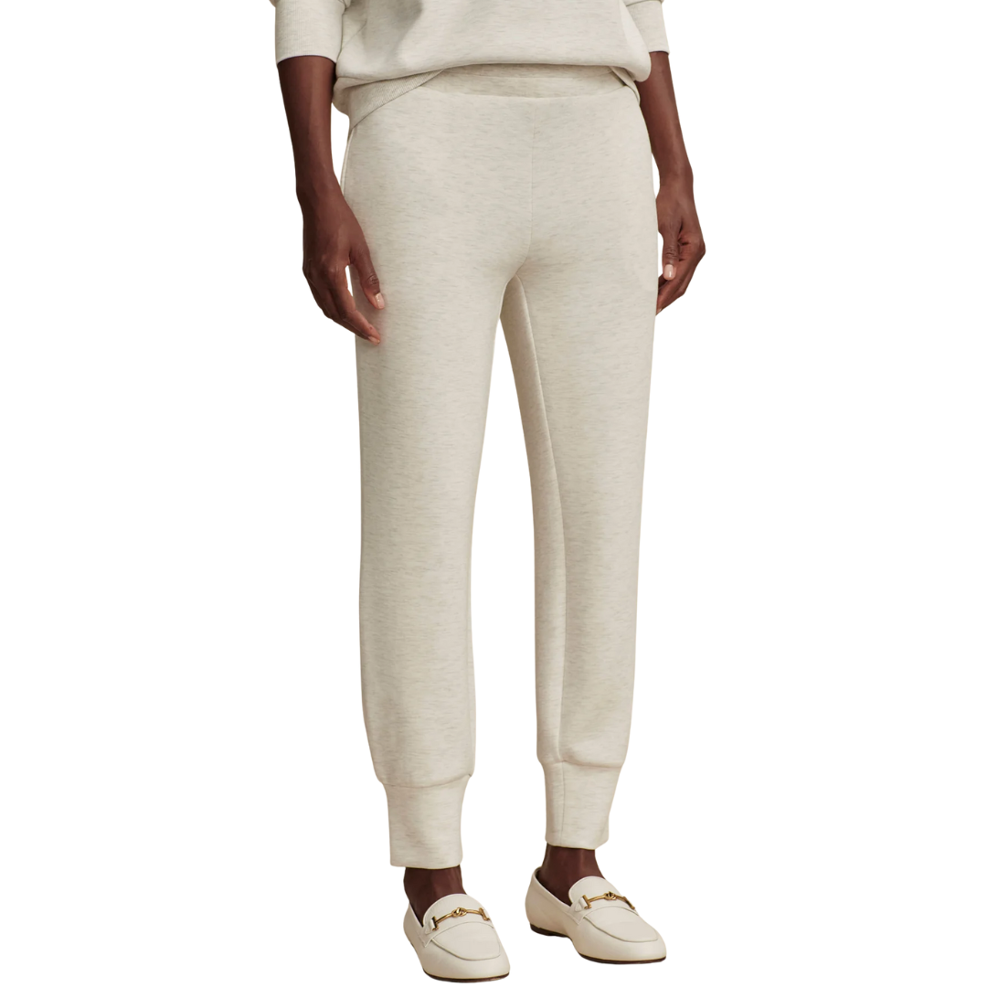 SLIM CUFF PANT 25" IVORY MARL