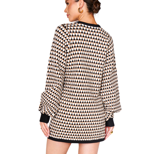 MARION SWEATER DRESS BLACK