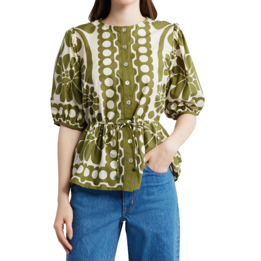 PALERMO GREEN BLOUSE