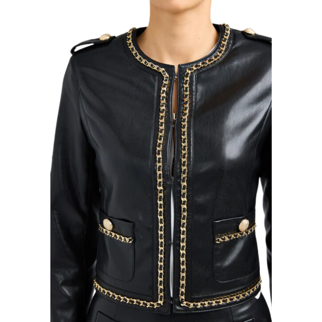 JEMMY CHAIN LEATHER JACKET