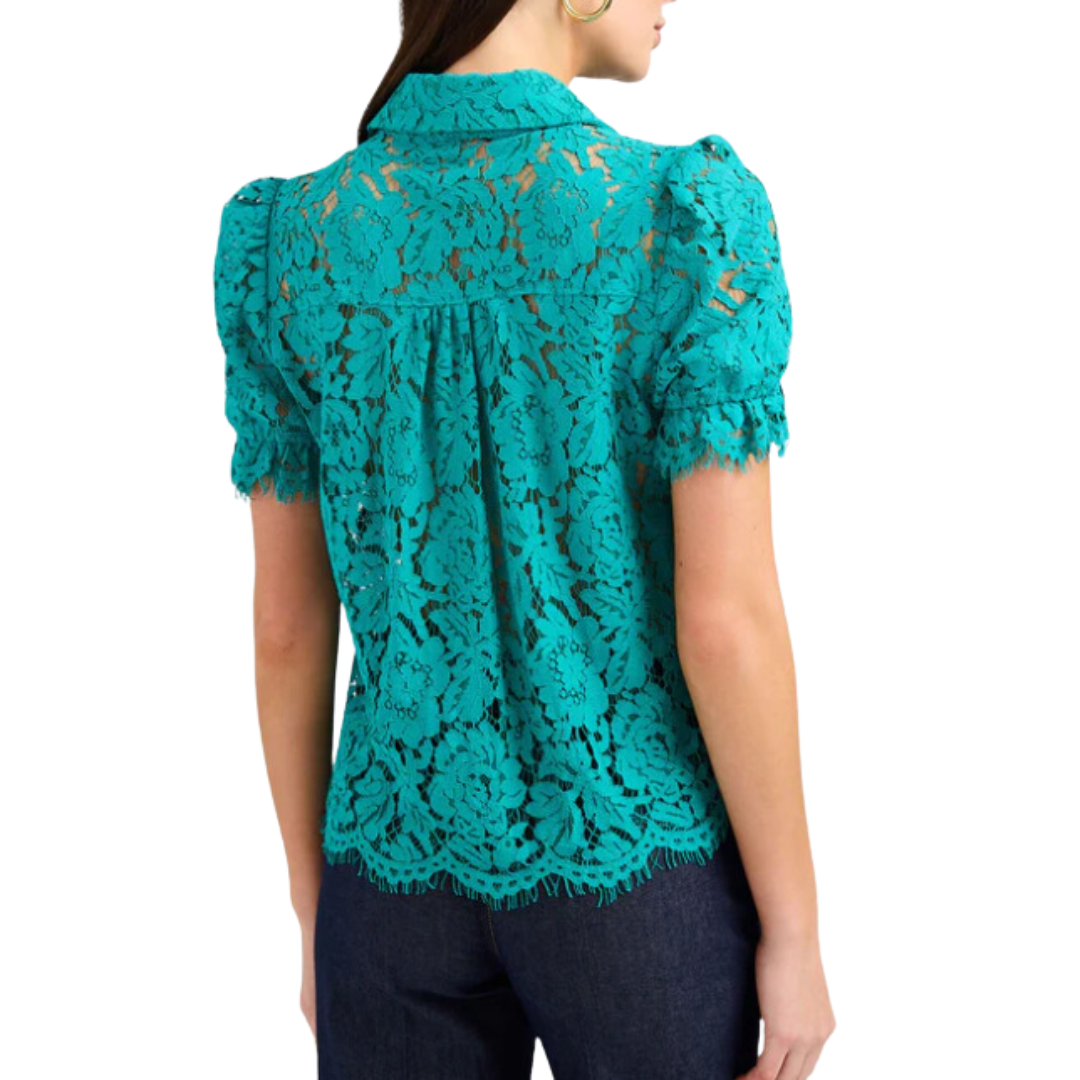 MINA LACE SHIRT TOPAZ