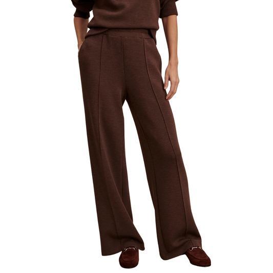 WIDE LEG PANT 28" COFFEE BEAN MARL