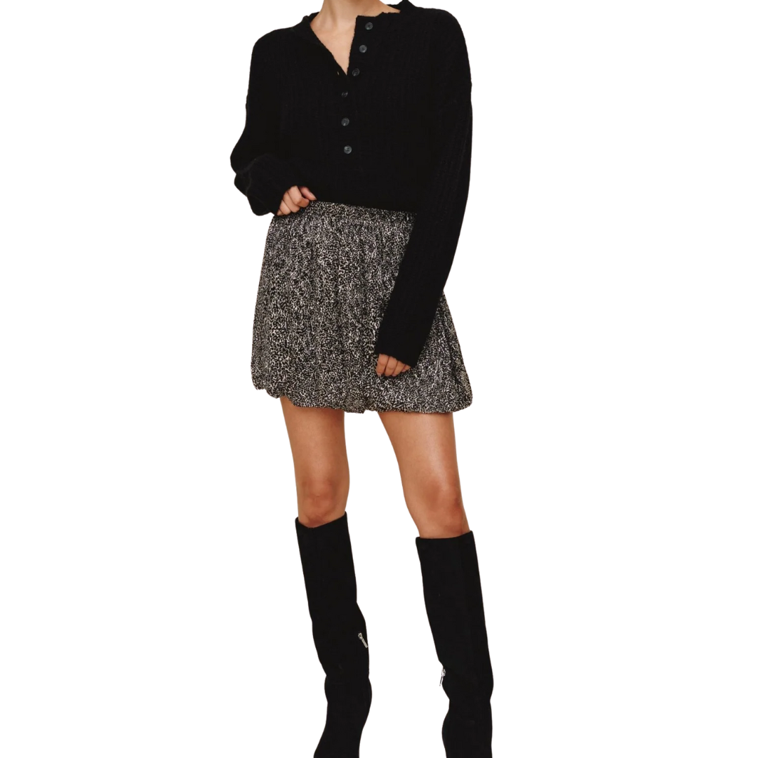 SOFT BUBBLE SKIRT SILVER