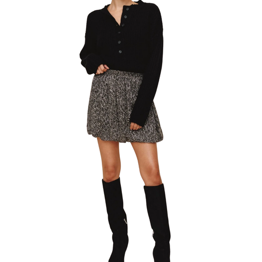 SOFT BUBBLE SKIRT SILVER