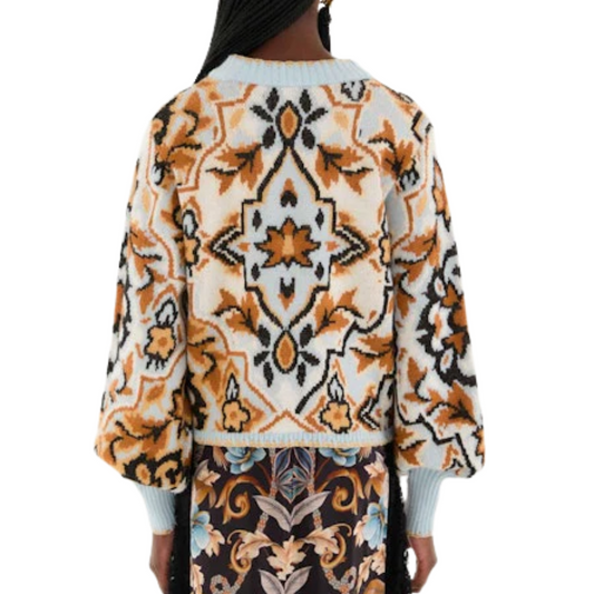 WINTER TAPESTRY SWEATER BLUE