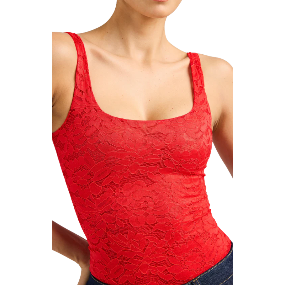 GIGI LACE BODYSUIT FLAME