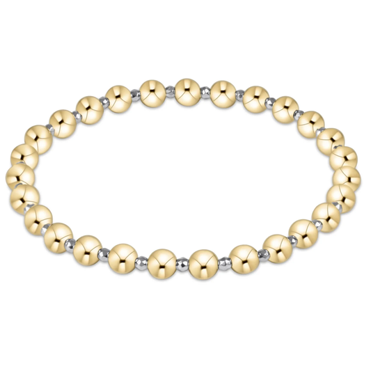 FACETED HEMATITE GRATEFUL 5MM BRACELET SILVER