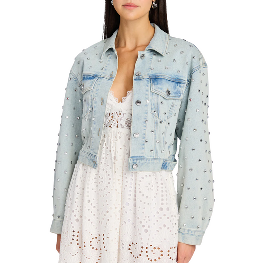 TODDIE CRYSTAL DENIM JACKET
