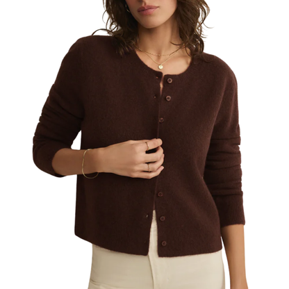 MEDINA CARDIGAN CHOCOLATE CHERRY